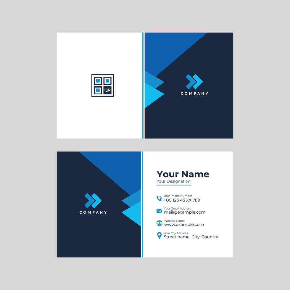 Modern business card templat design vector