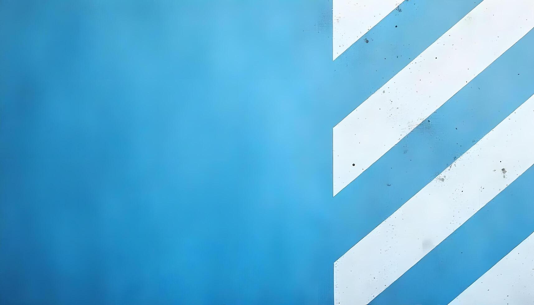 Abstract Blue Background with White Diagonal Stripes Creates Modern Geometric Pattern photo