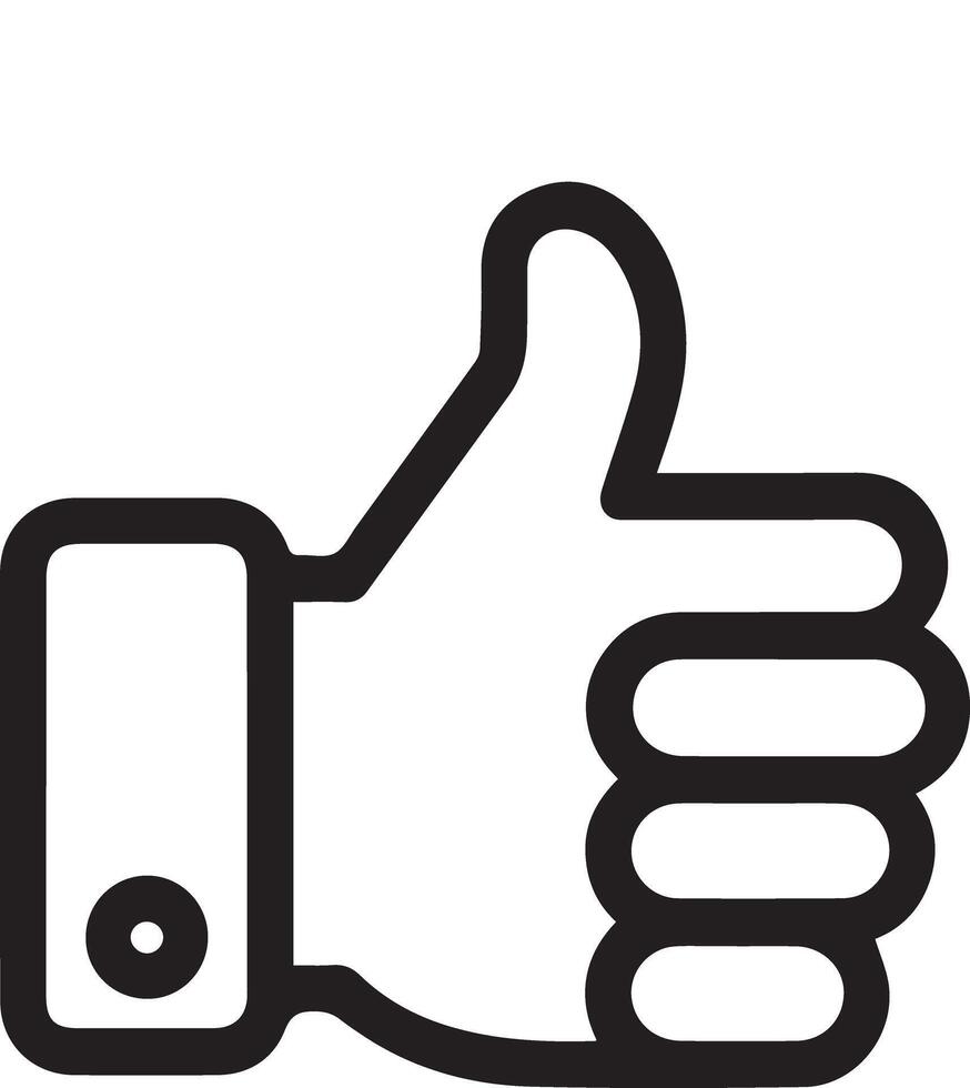 Like icon white background vector