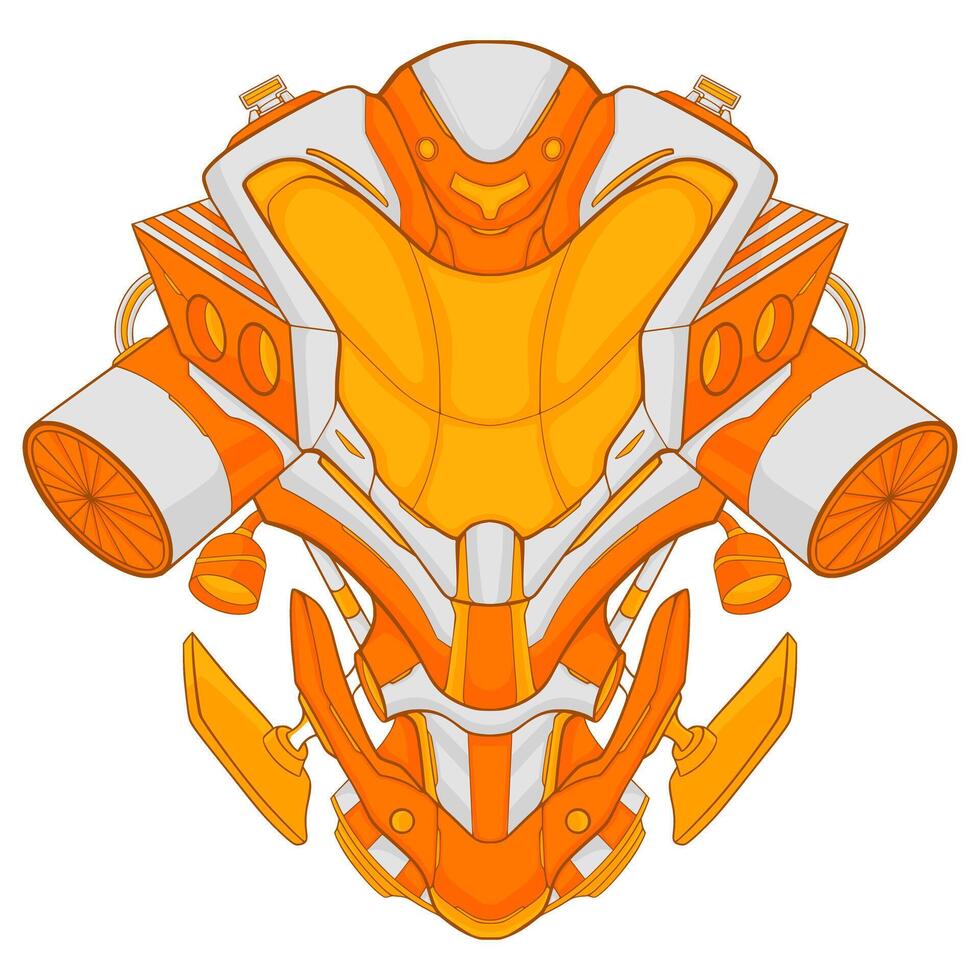 Robot Illustration Digital Drawing Artwork vector