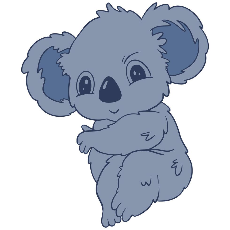 Koala art illustration cartoon cute vector