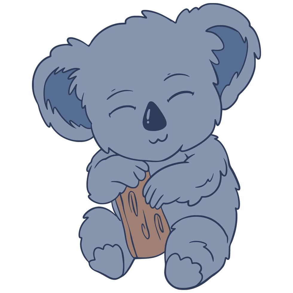 Koala illustration cartoon cute Art digital drawing vector