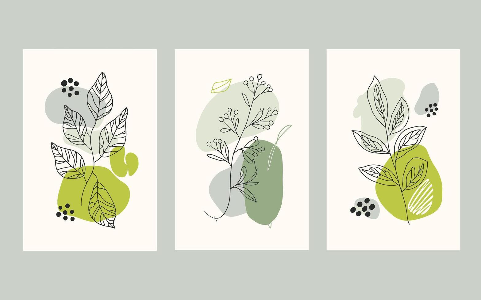 Delicate botanical line art brings serene nature indoors vector