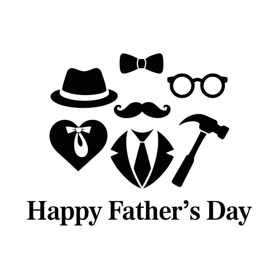 Father's Day Design for Custom Merchandise vector