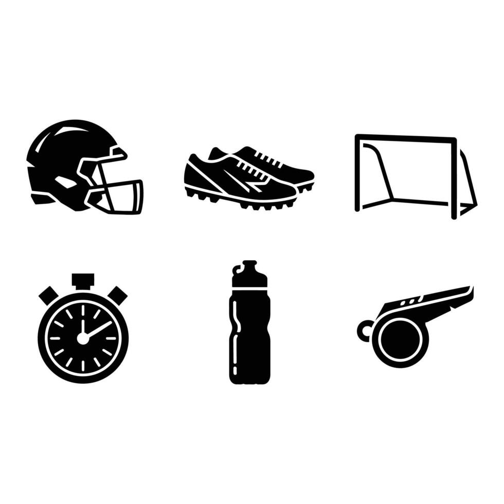best Football Icon Set for Sports Blogs vector