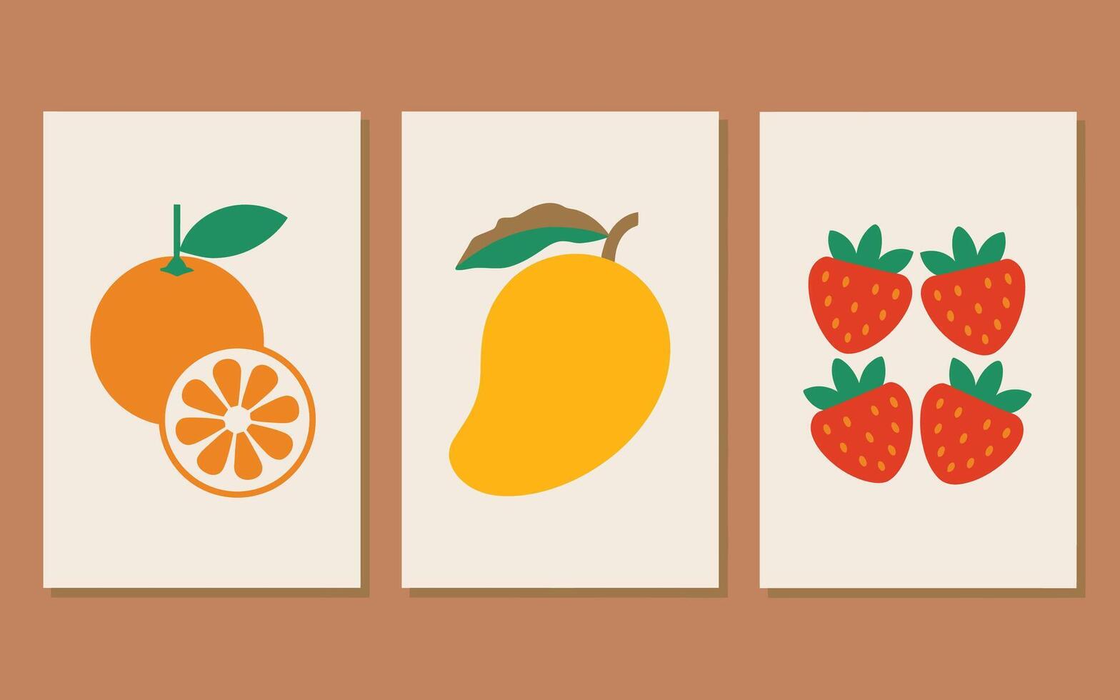 Joyful fruit prints evoke the sweetness of summer days vector