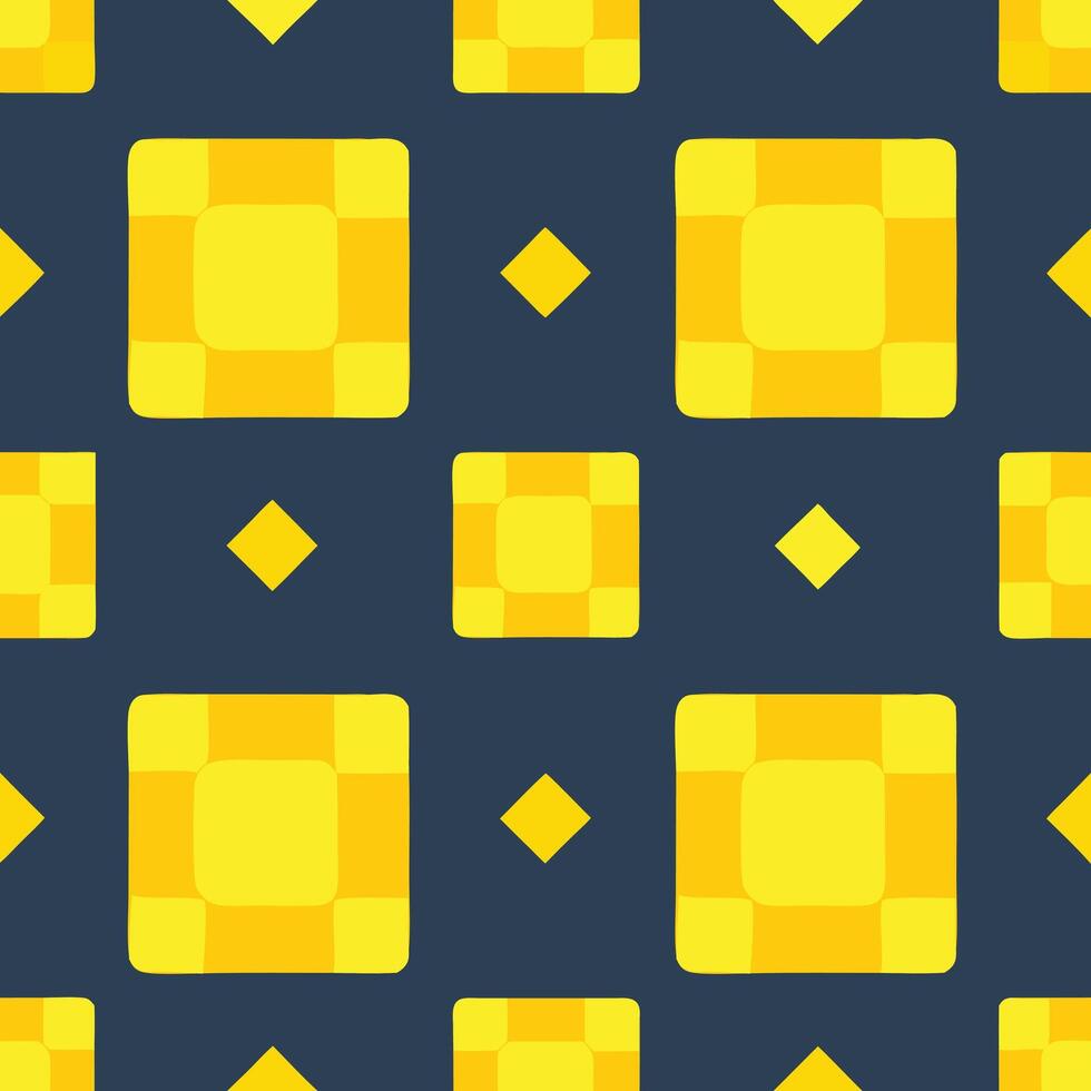 a yellow and black square pattern vector
