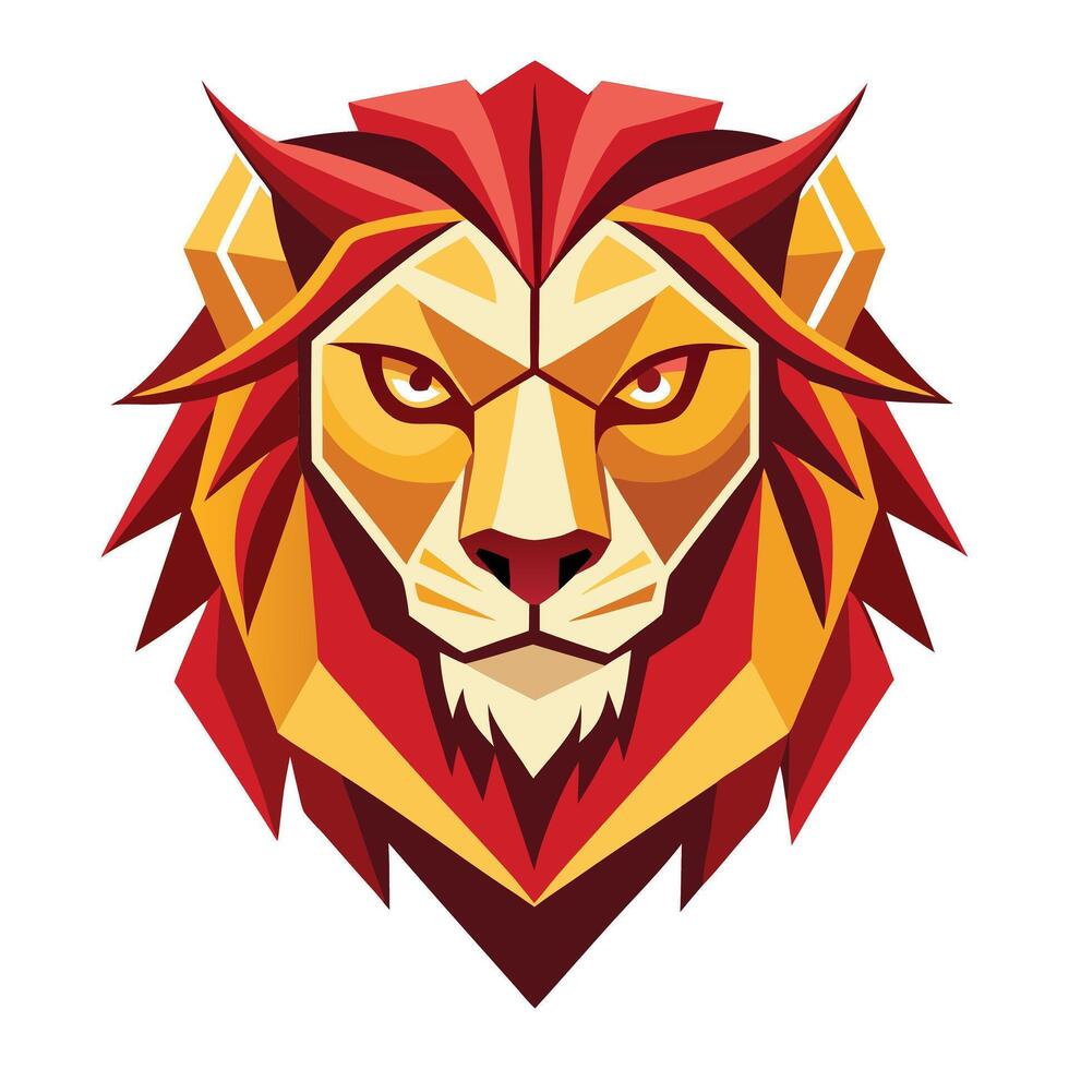 lion head illustration. vector