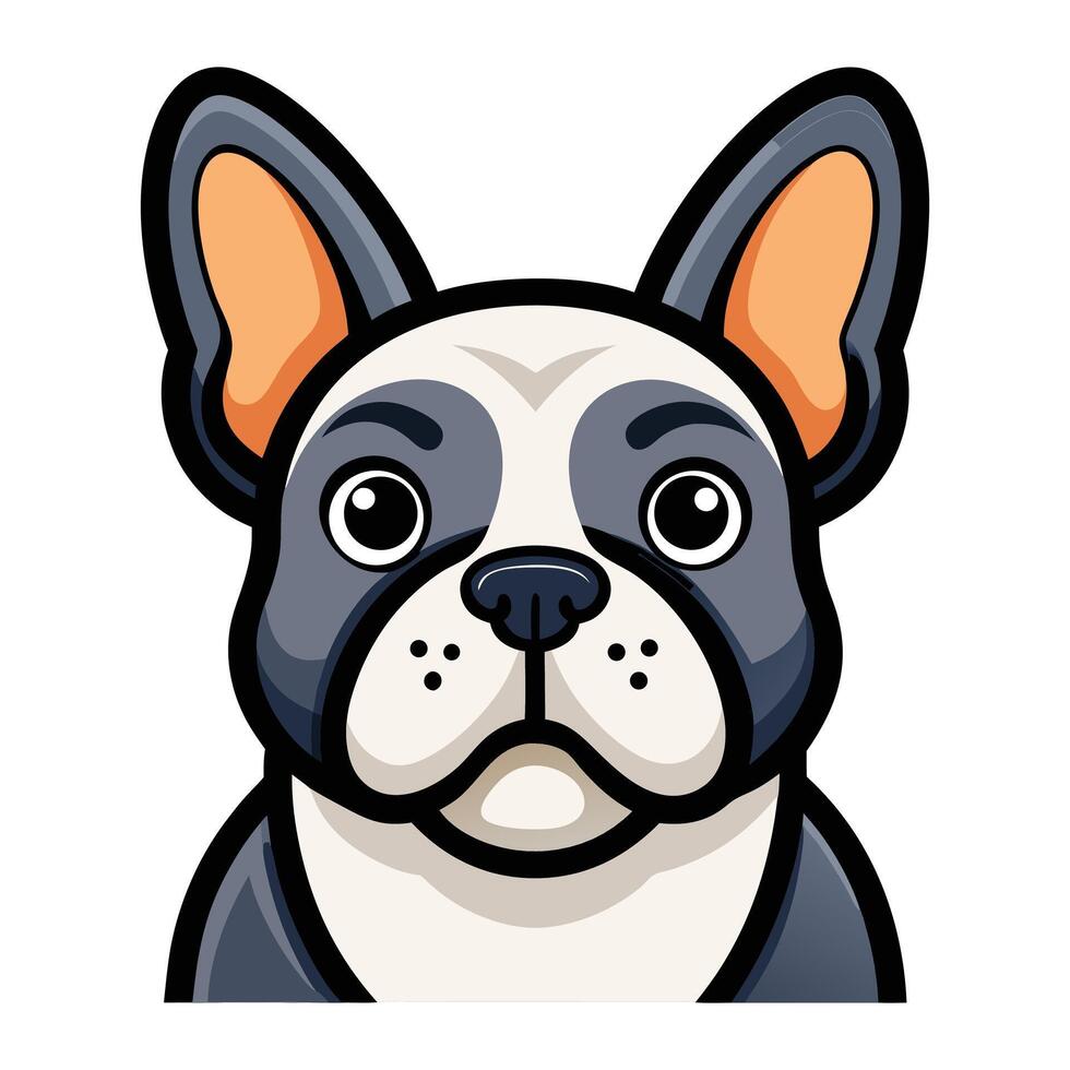 a cartoon dog with a big nose and ears vector