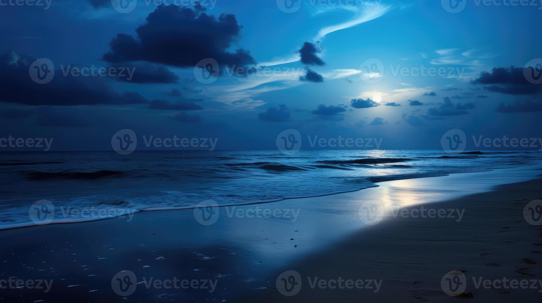 light moon and water photo