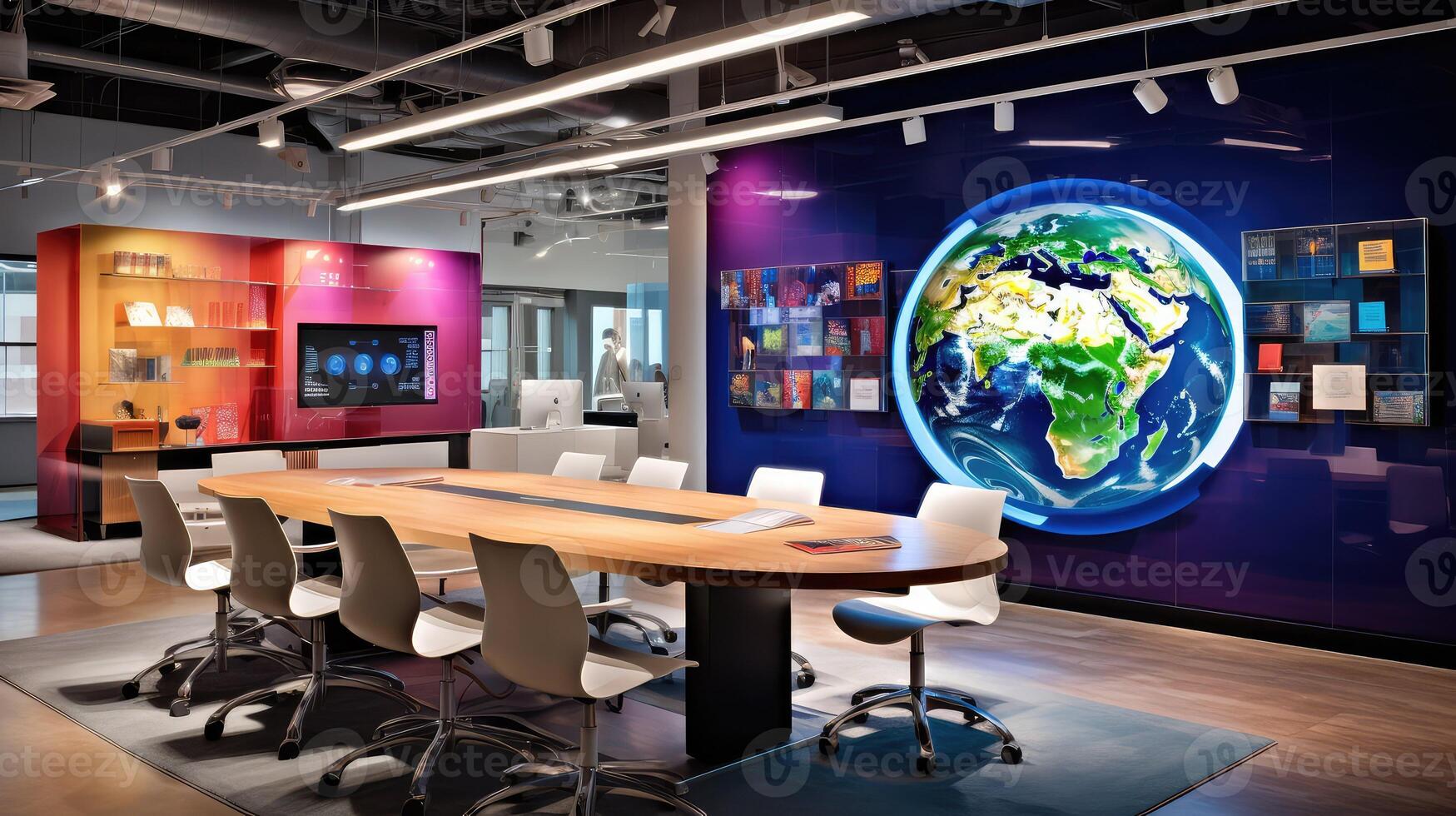 brainstorming globe office photo