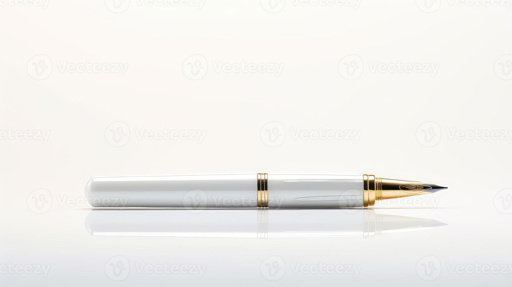 fountain pen on white photo