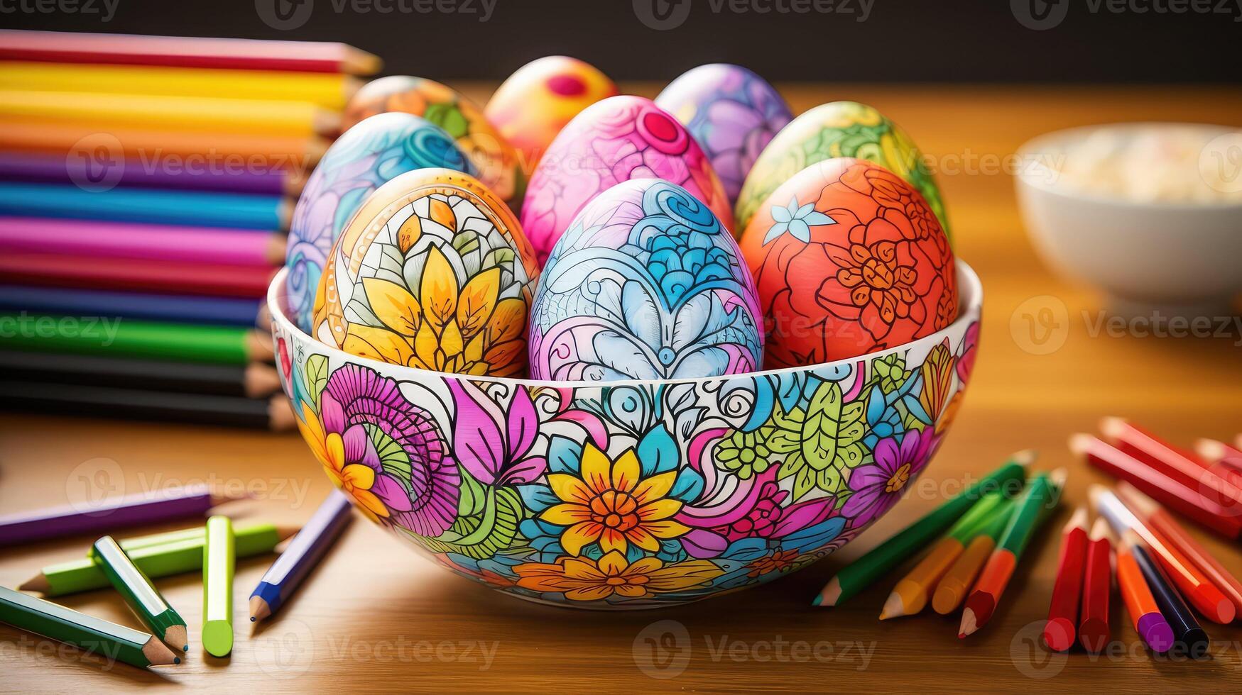 eggs coloring book easter photo