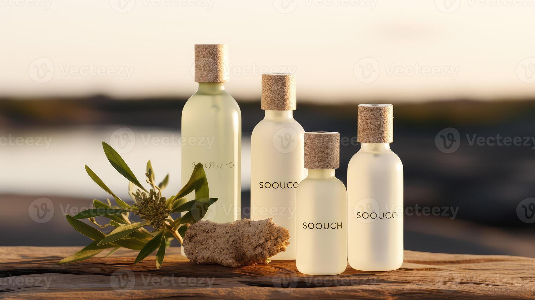 friendly cosmetic bottle mockup photo