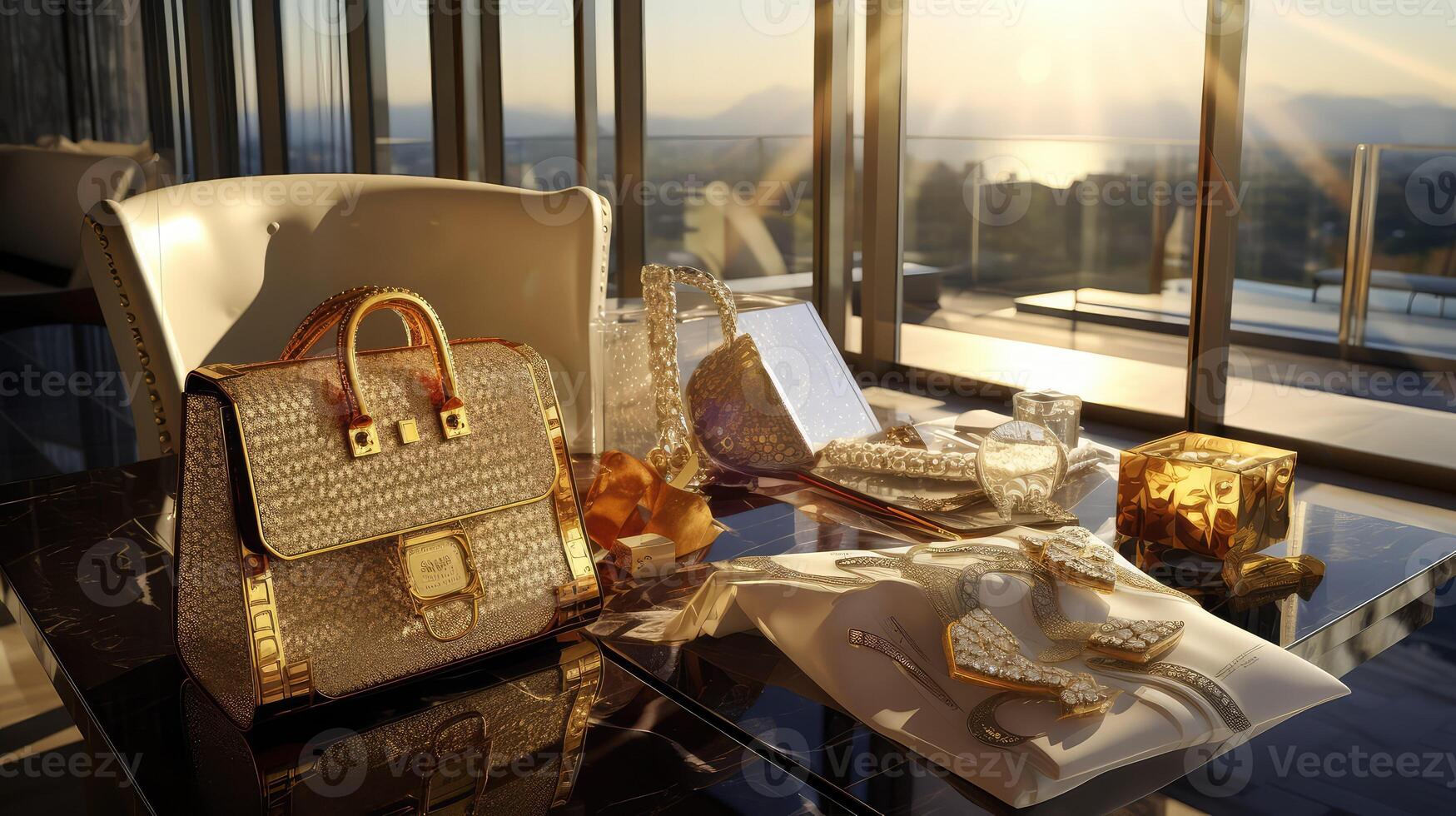 designer bag of cash photo