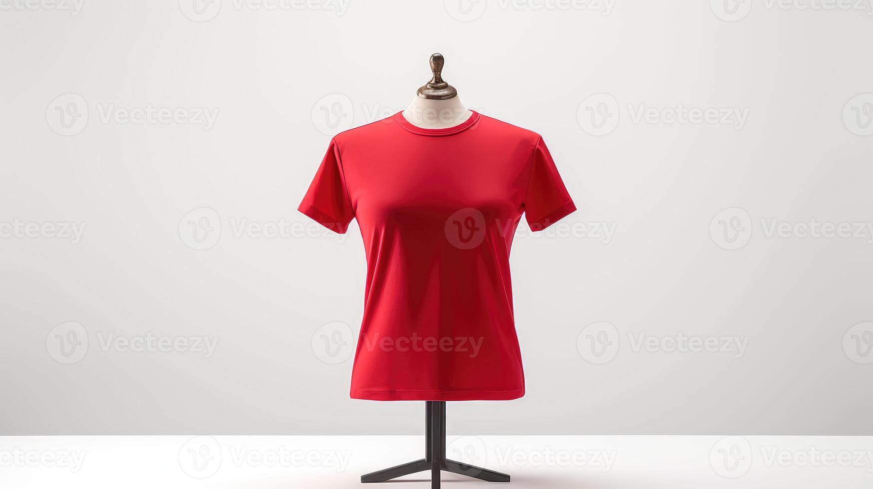 background red tshirt mockup photo