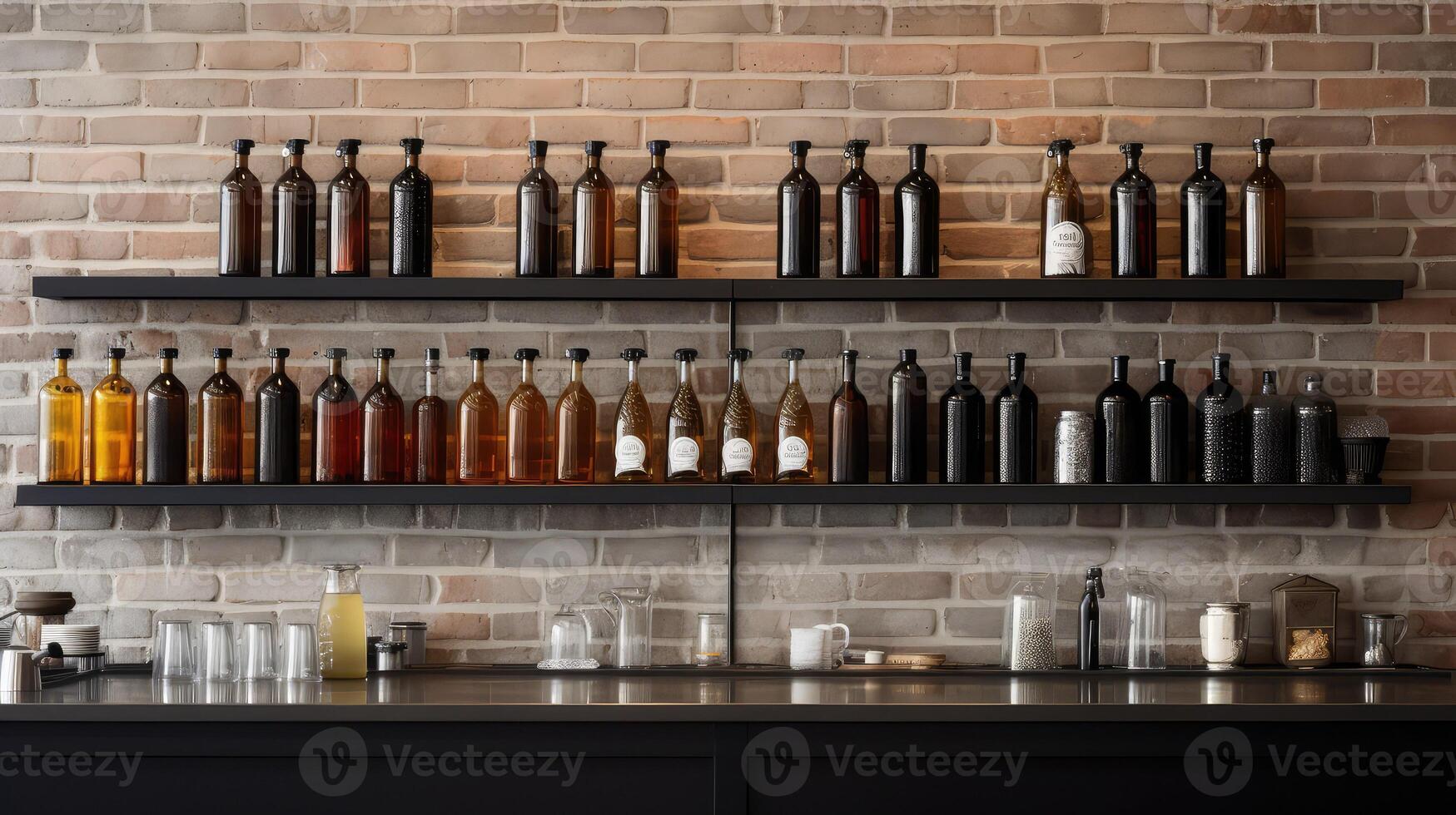 modern beverage bottles photo