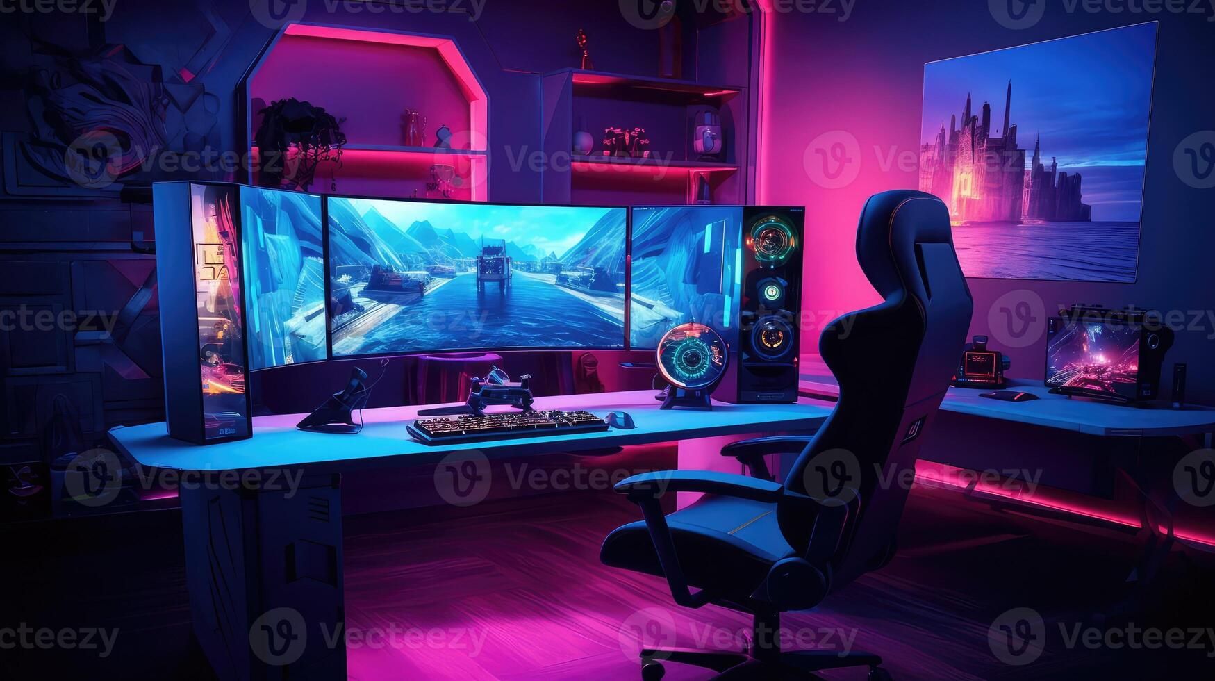 monitor entertainment equipment photo