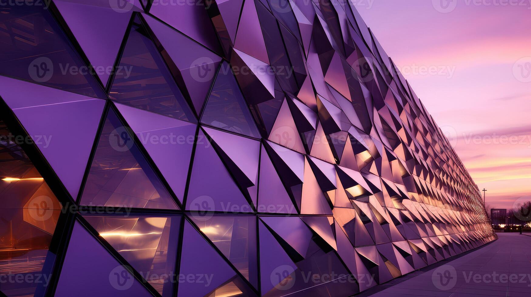 design purple triangles photo