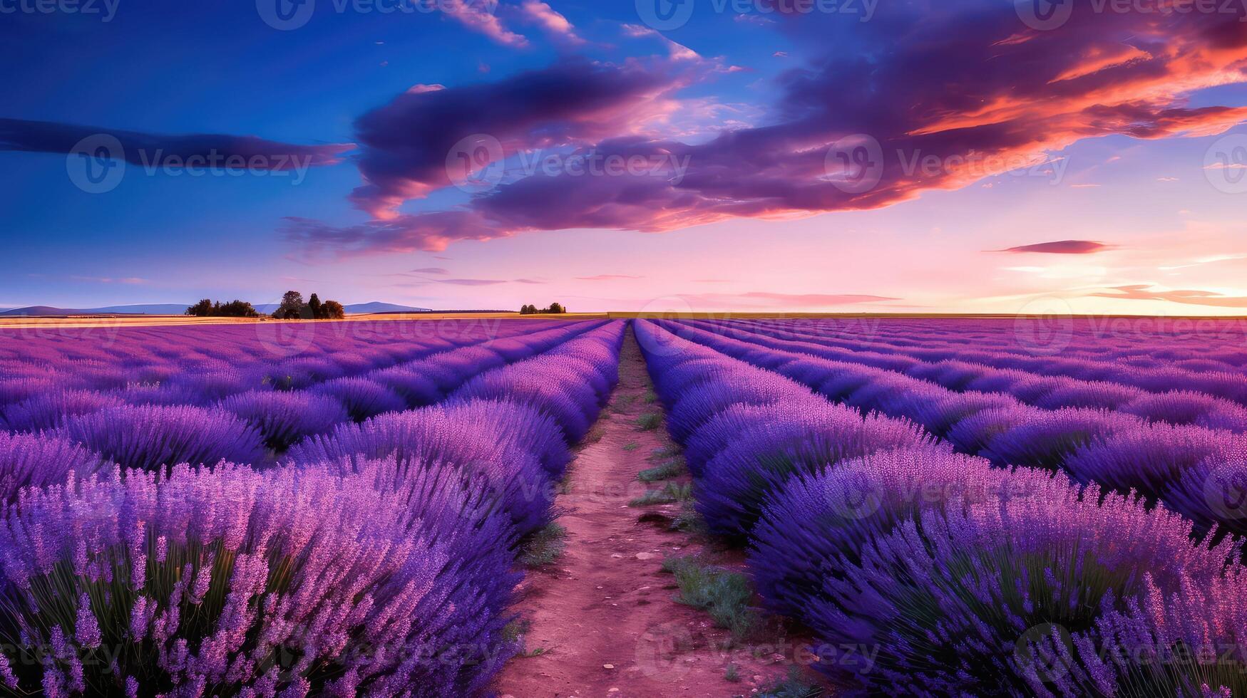 field blue purple photo