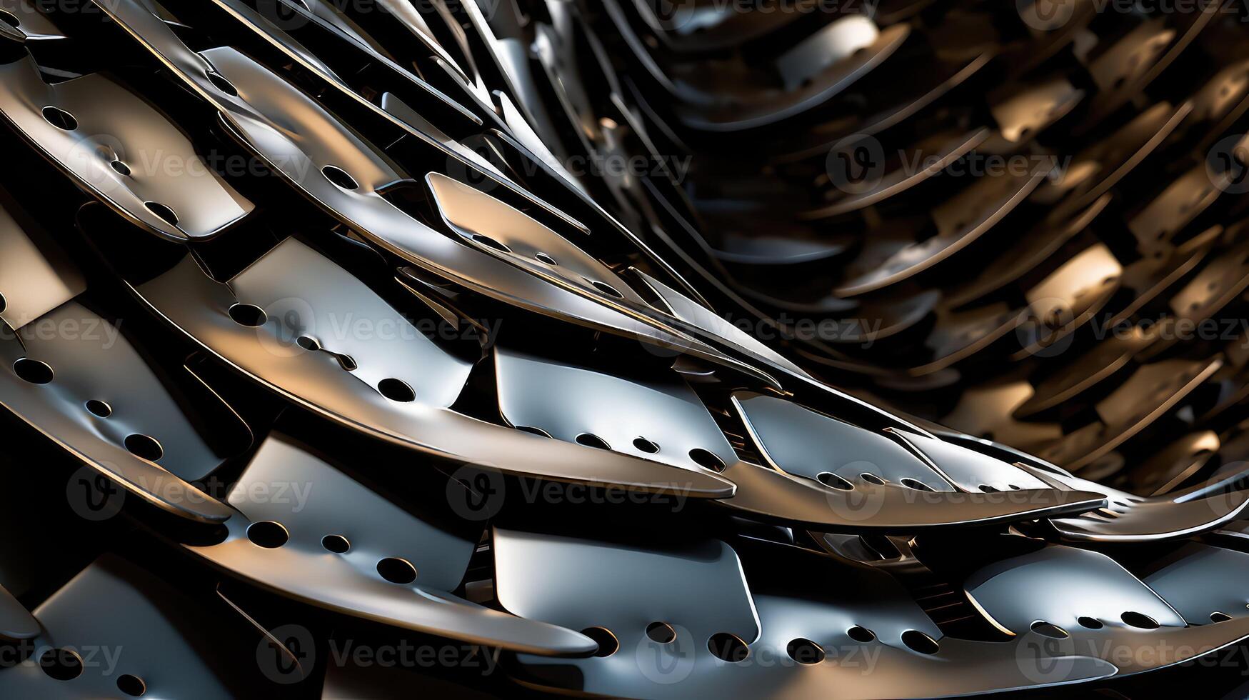 abstract riveted metal photo