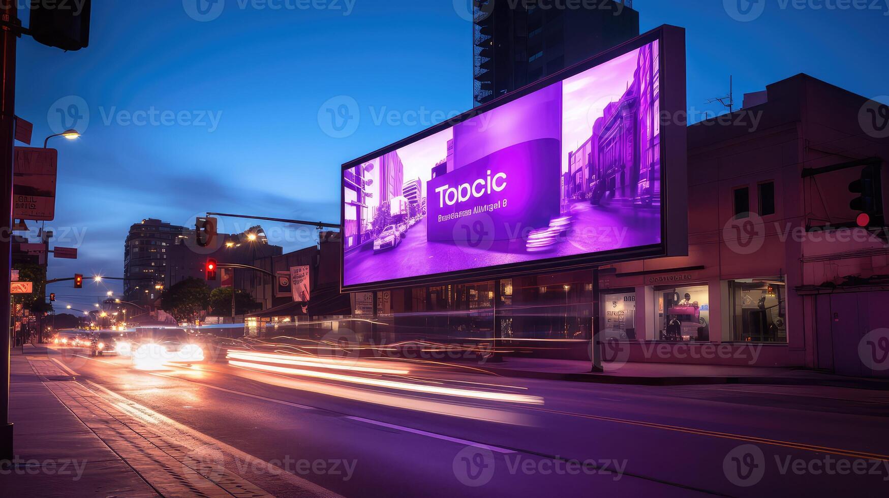 billboard marketing purple photo