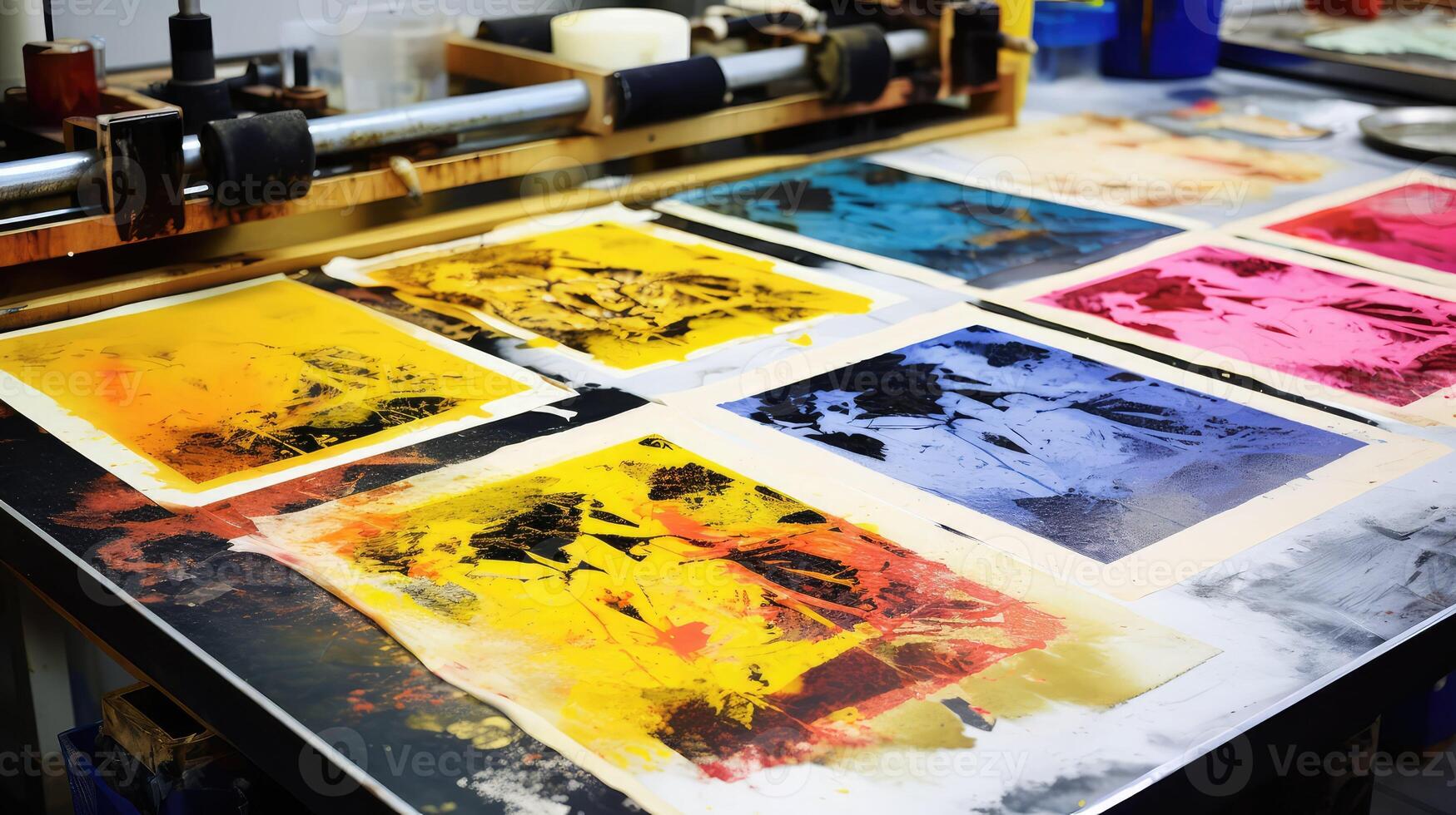 ink screen print texture photo