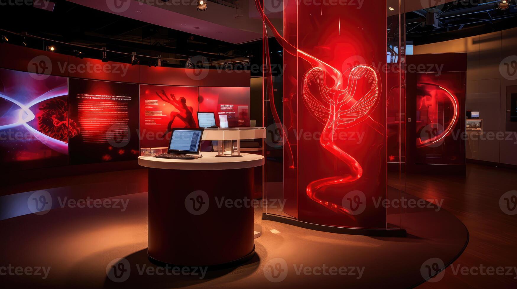 photograph red caduceus photo