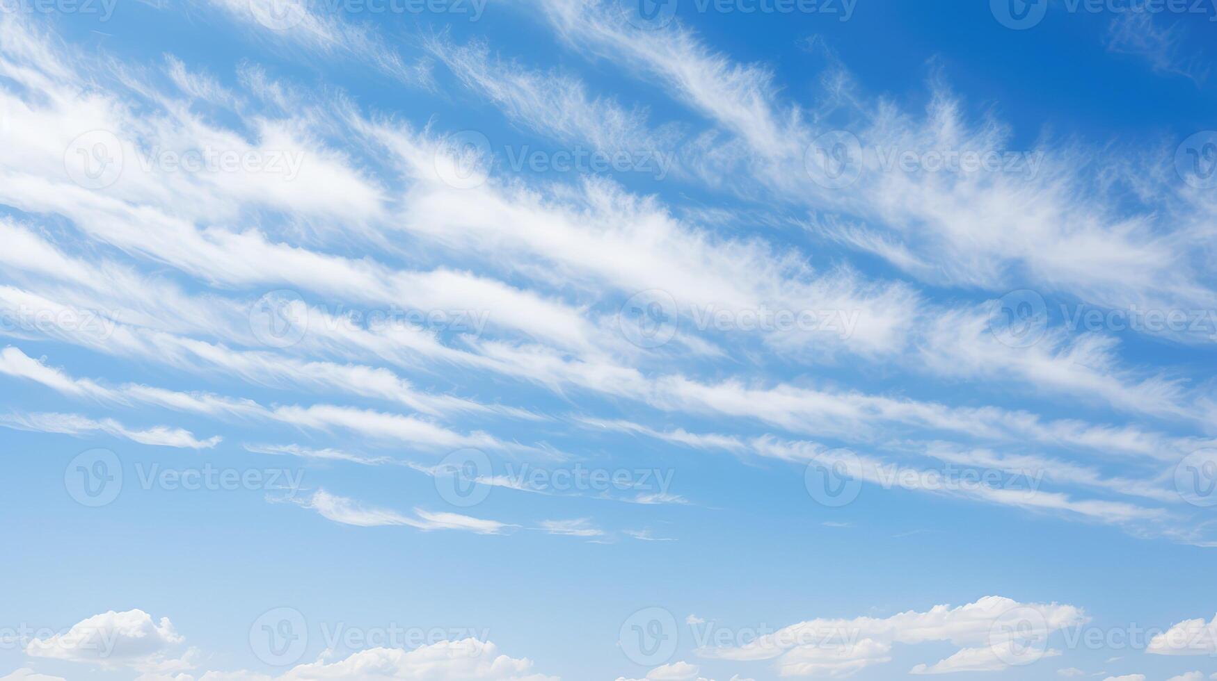 cirrus skies with clouds photo