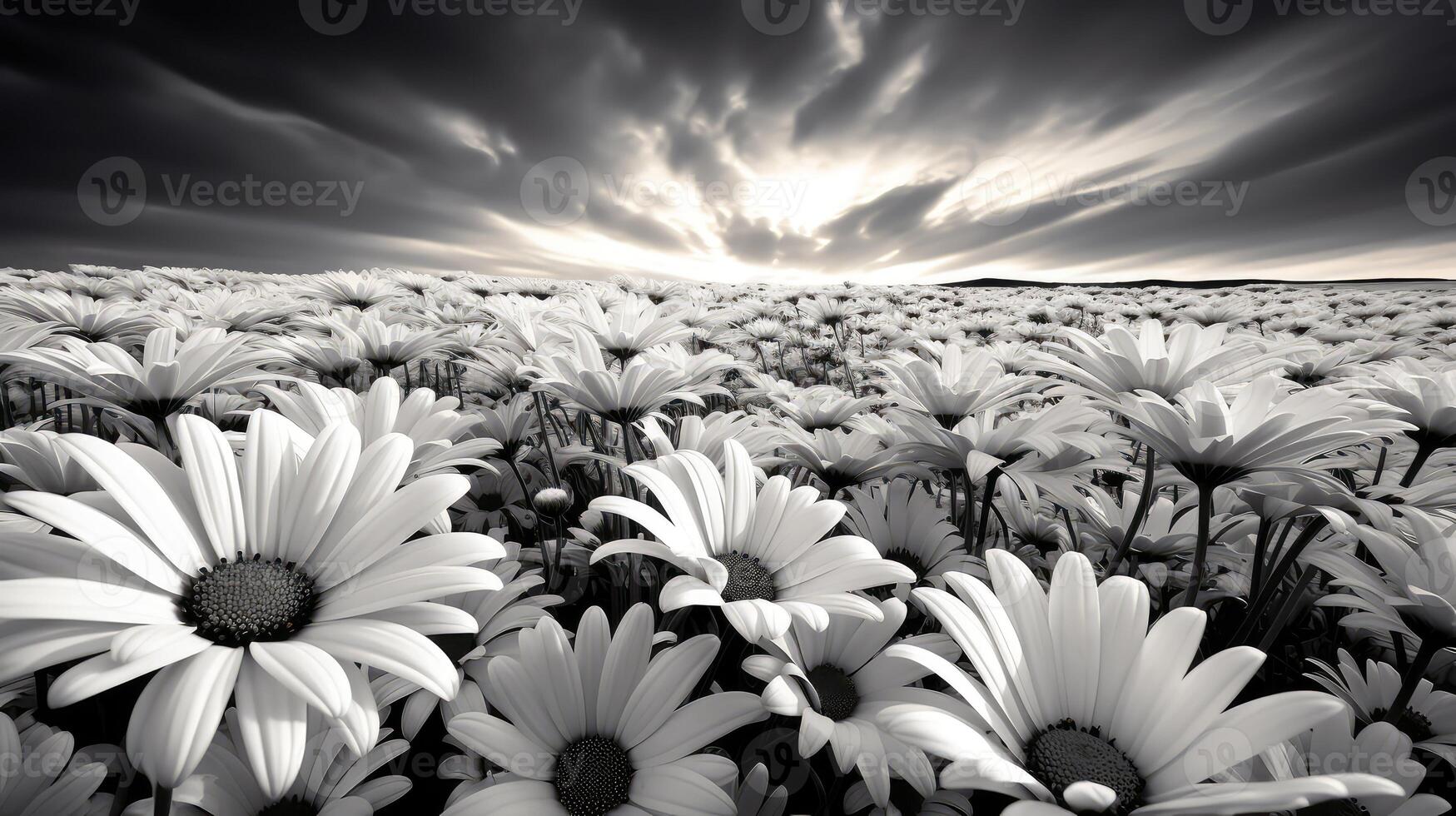 s black and white flower photo