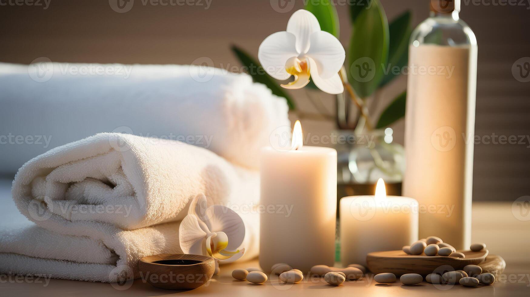 spa white lotion bottle photo