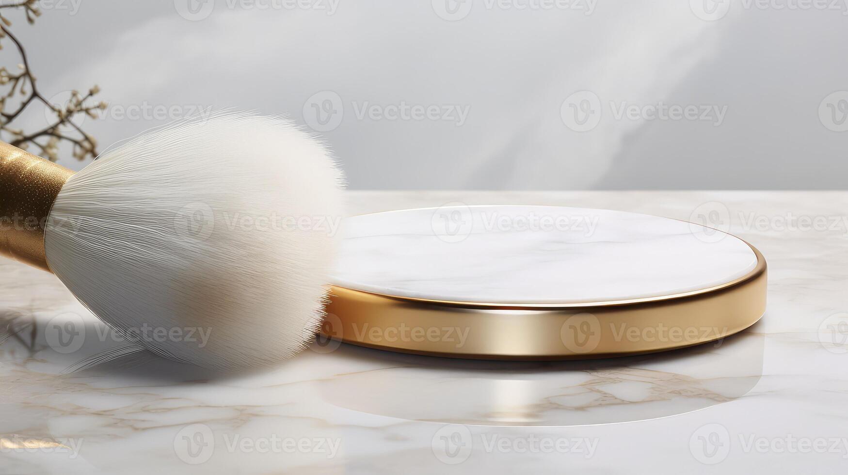 artistic golden circle brush photo
