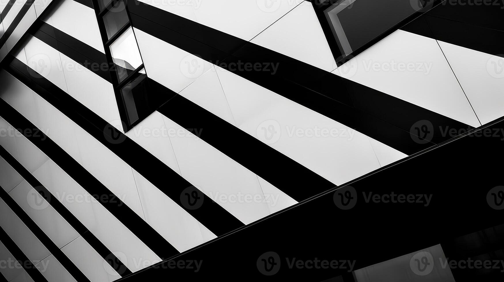 modern black and white diagonal stripes photo