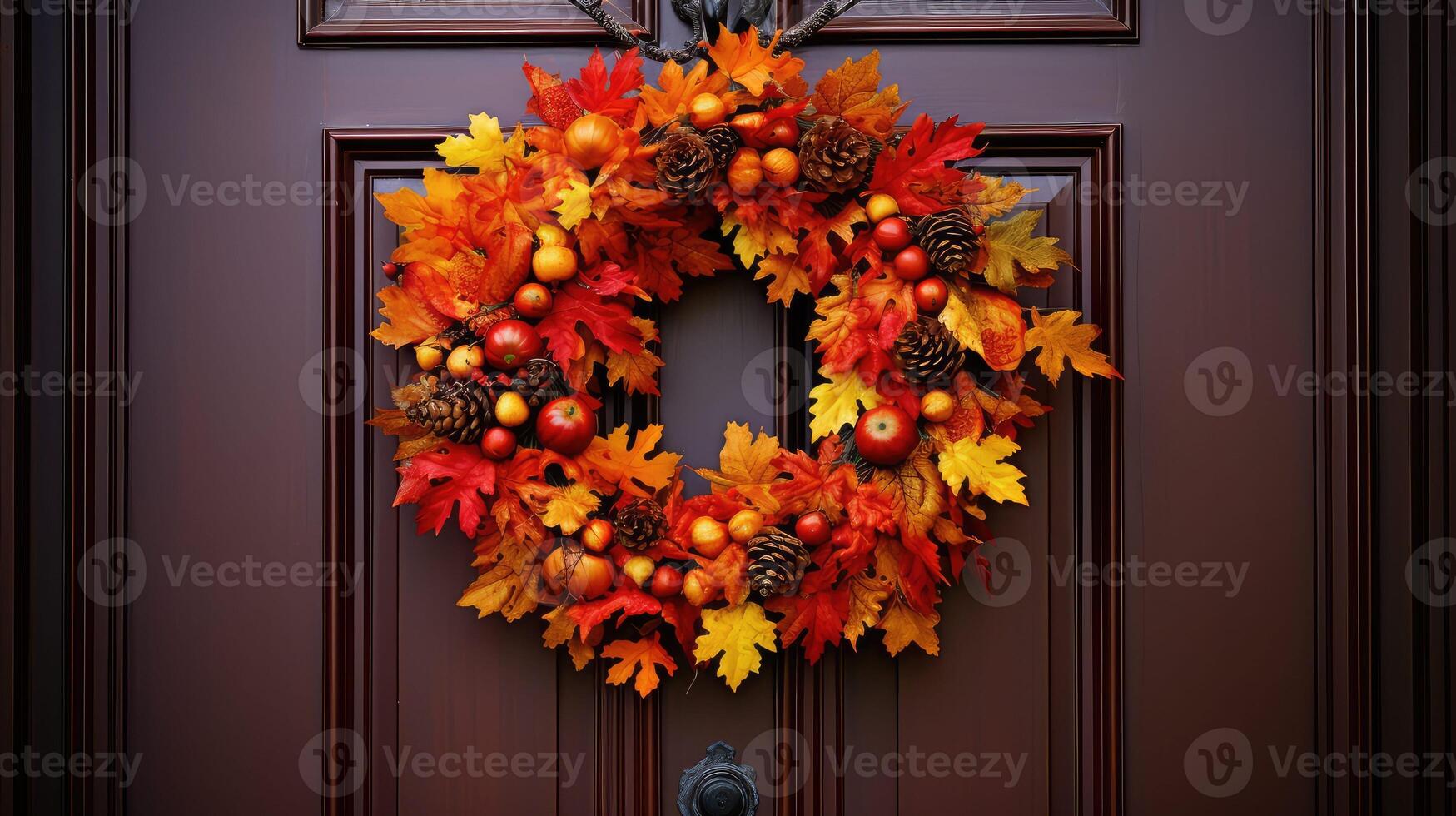 vibrant leaf ornament photo