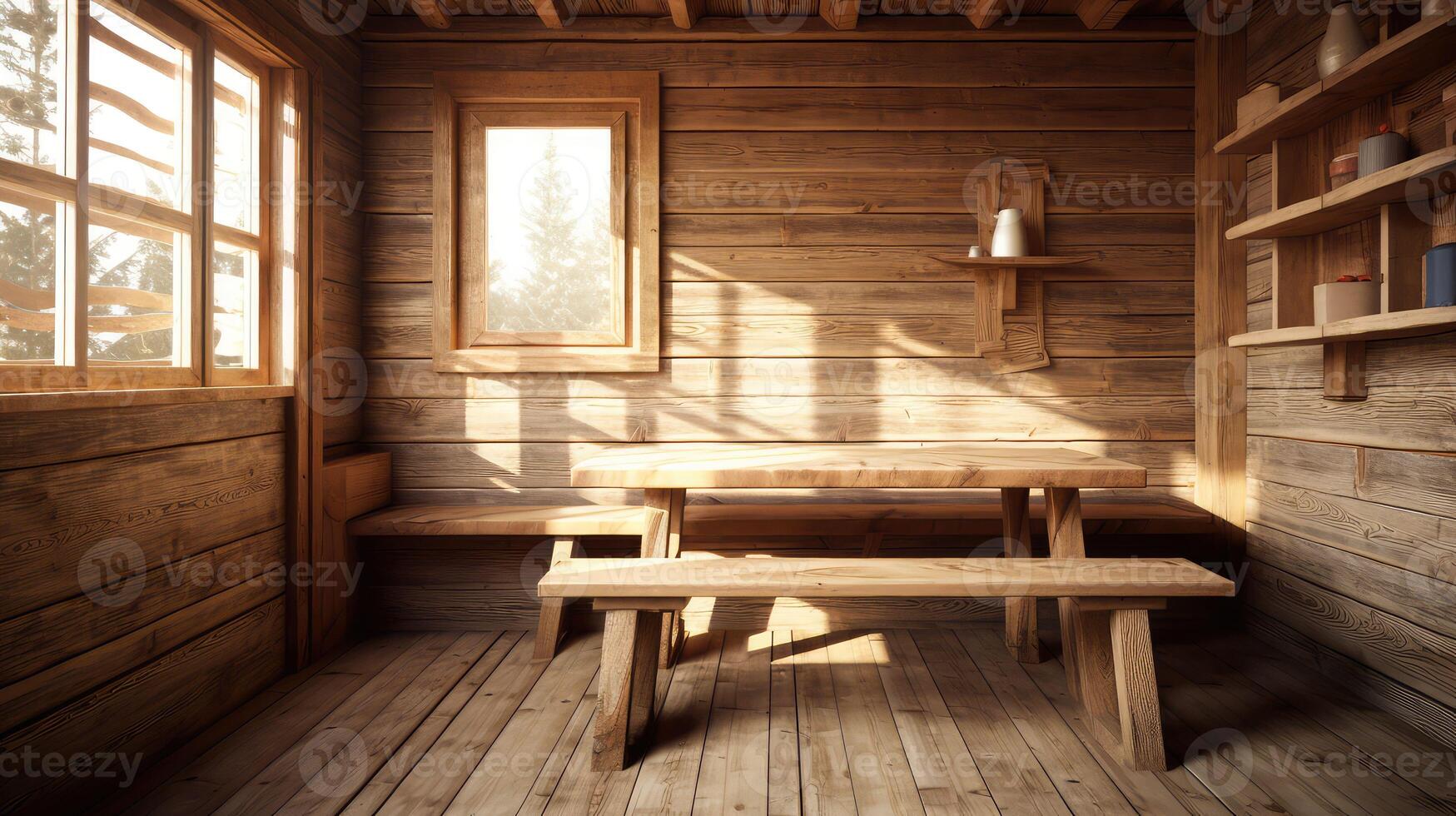 natural unfinished wood photo