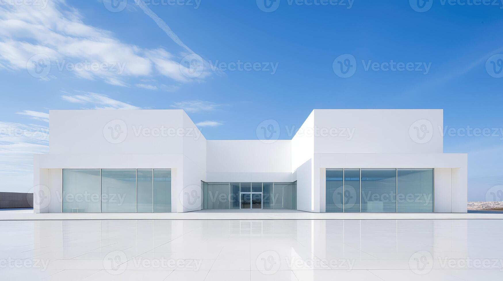 minimalist architecture white photo