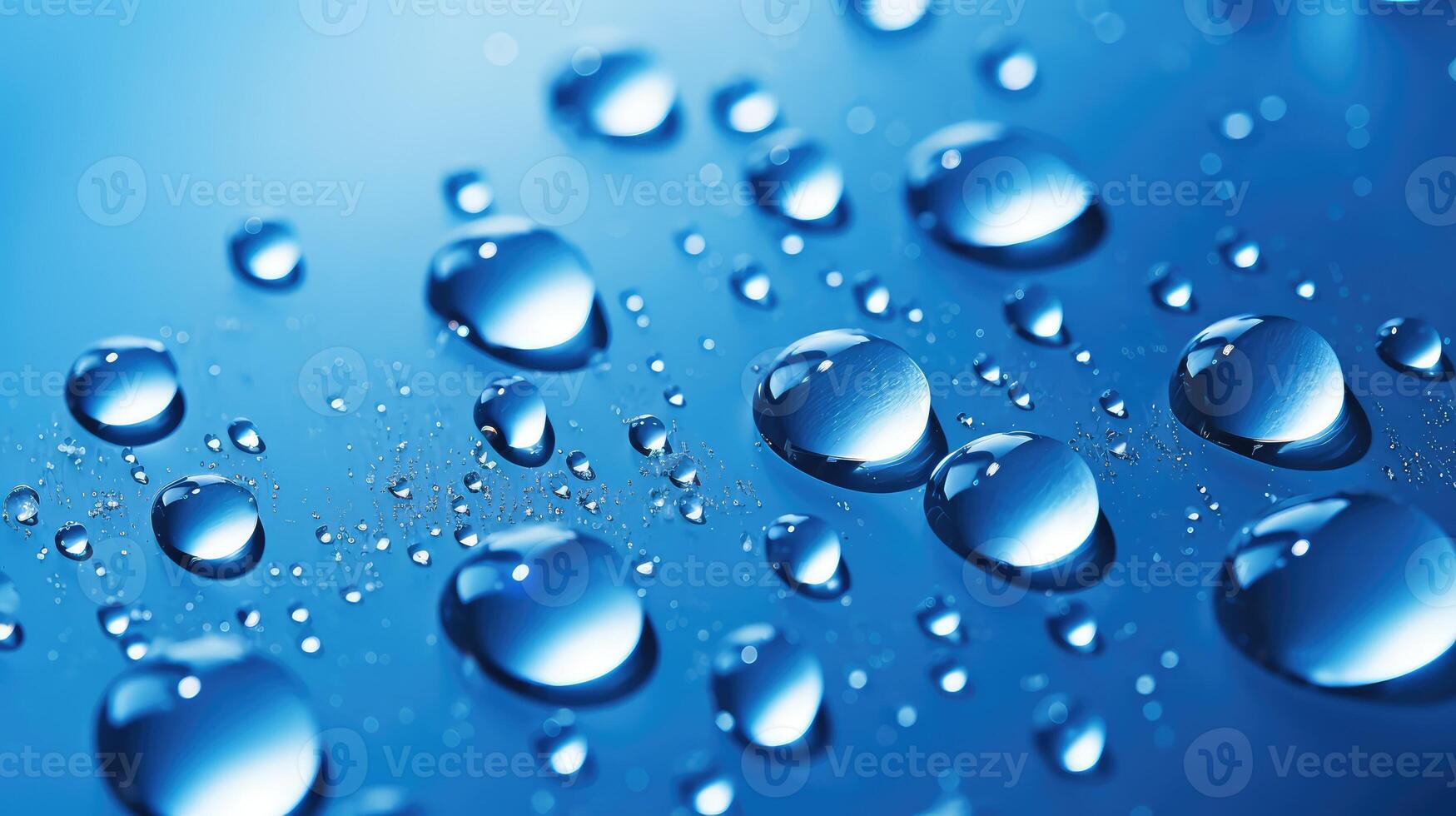 photograph water droplets blue photo