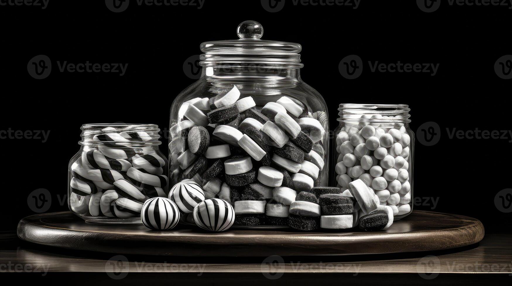 monochrome candy black and white photo