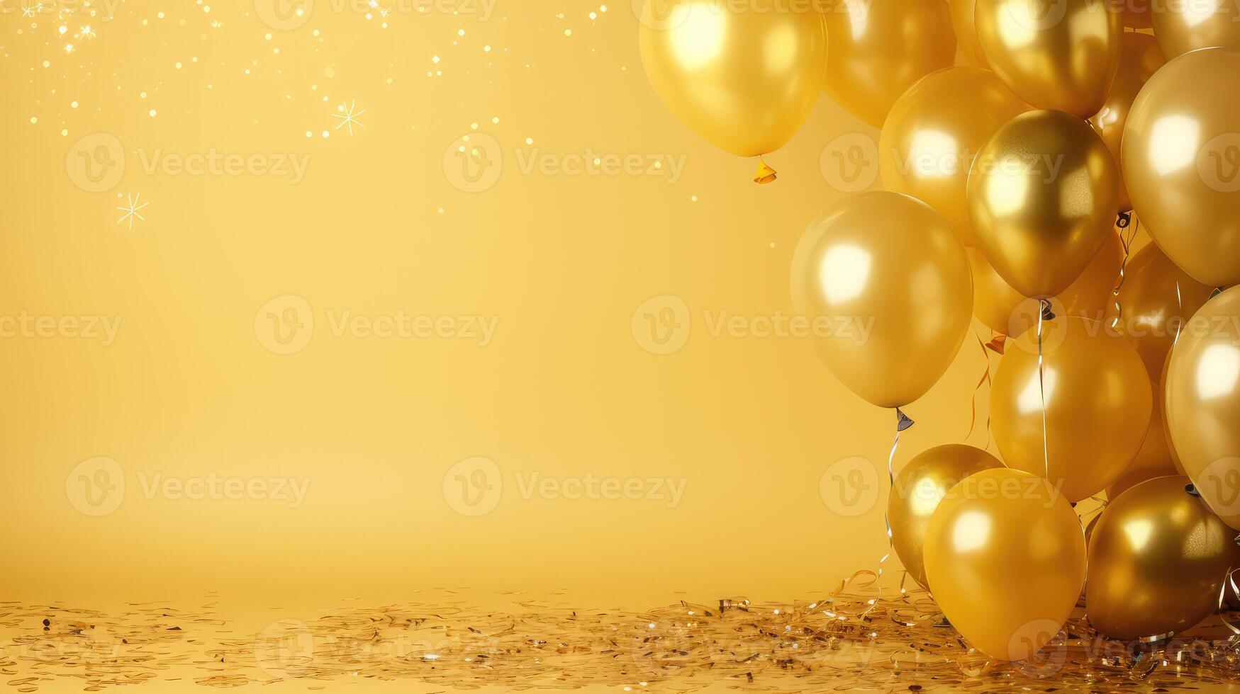 celebration yellow background gold photo
