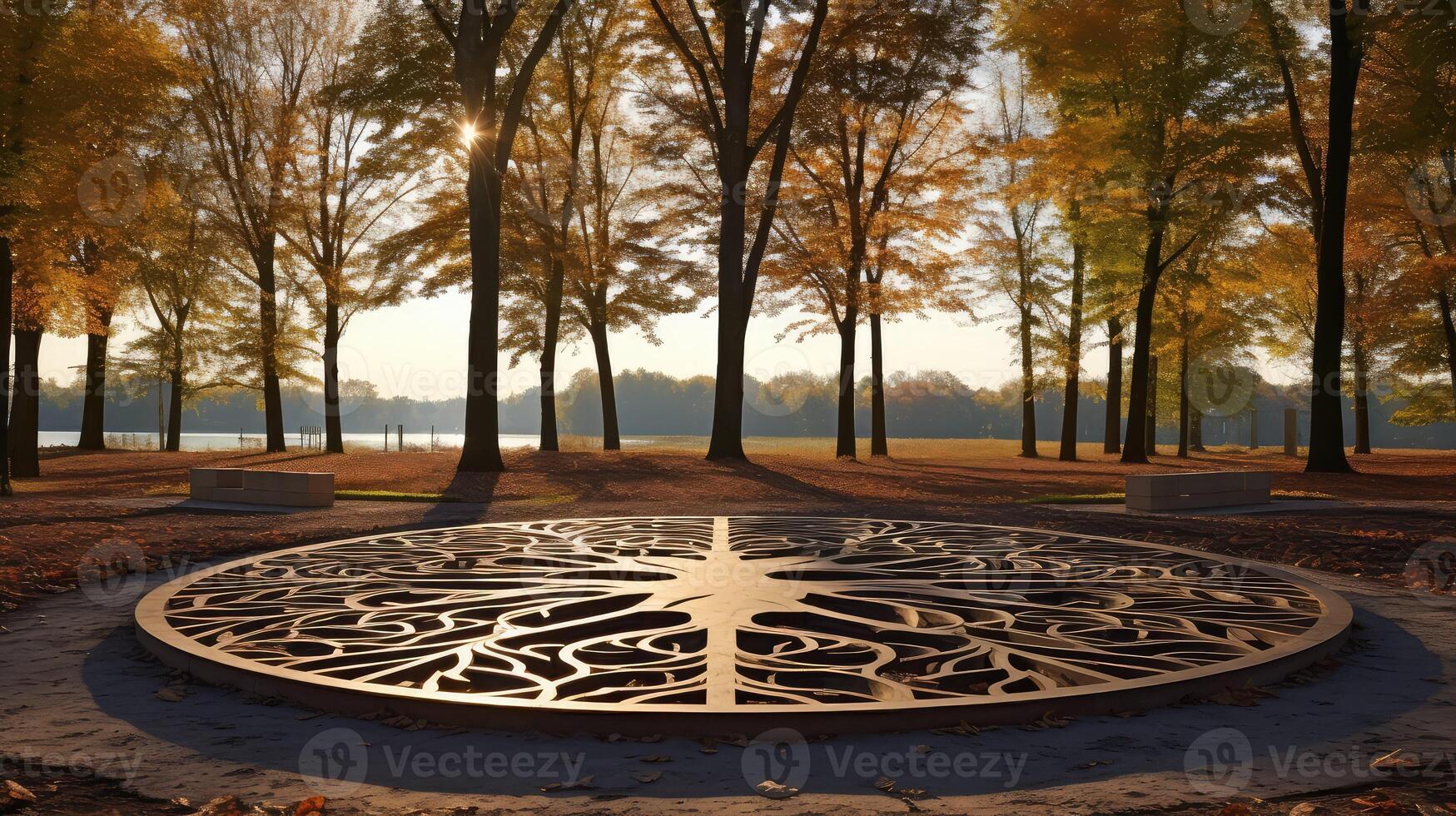 installation circle with tree photo