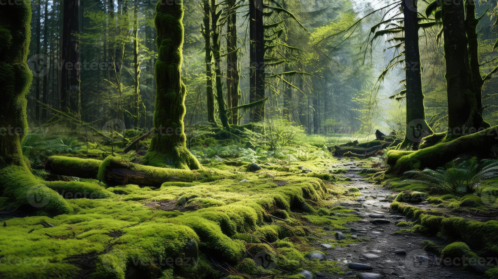 awakening spring nature scene photo