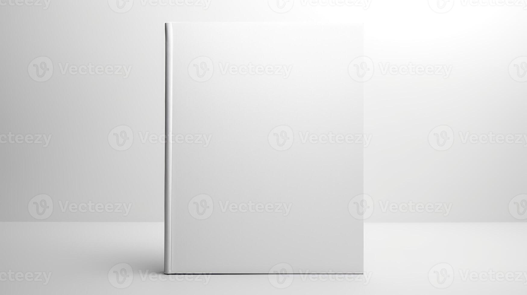 matte blank book cover on white background photo