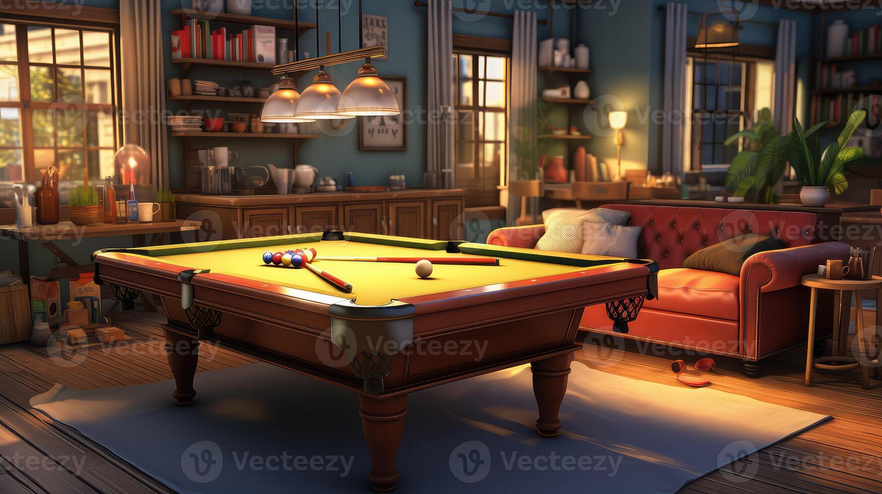 night billard table photo