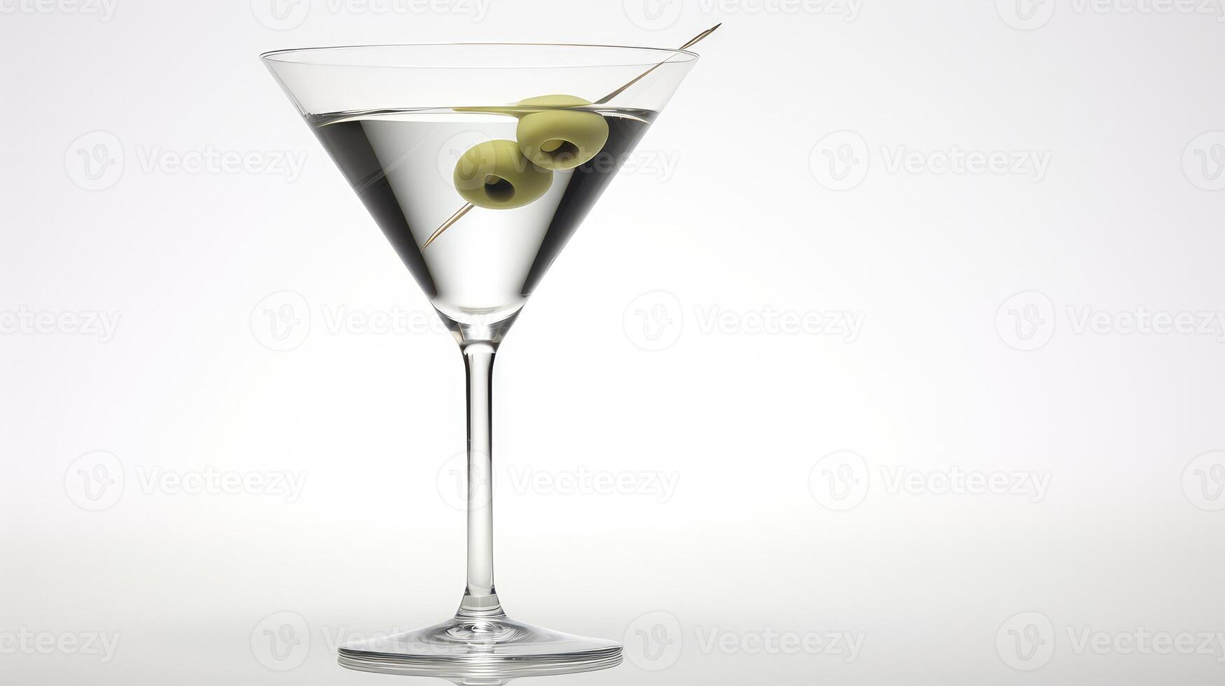 martini cocktail white background photo