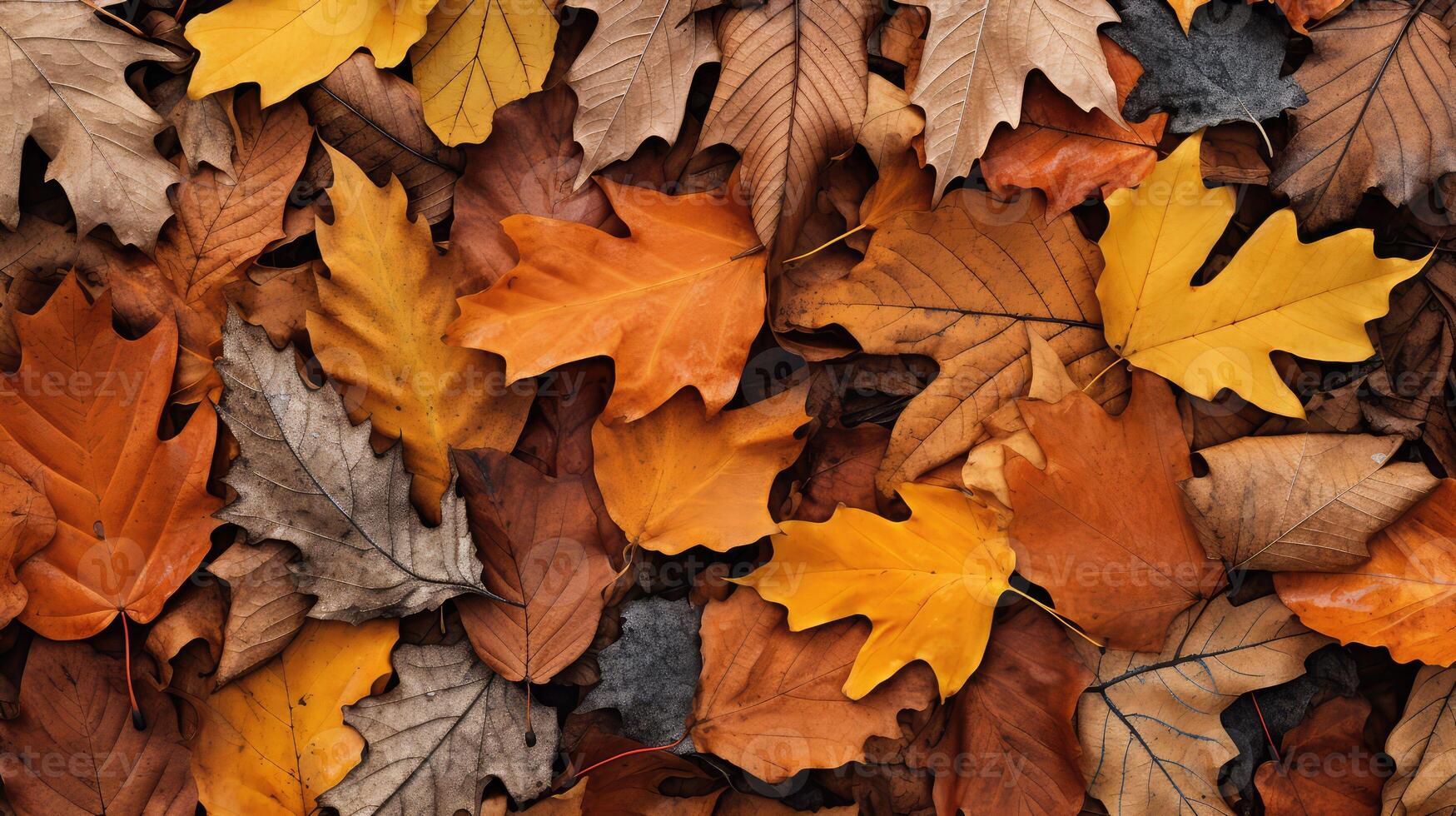 scattered ash tree leaf photo