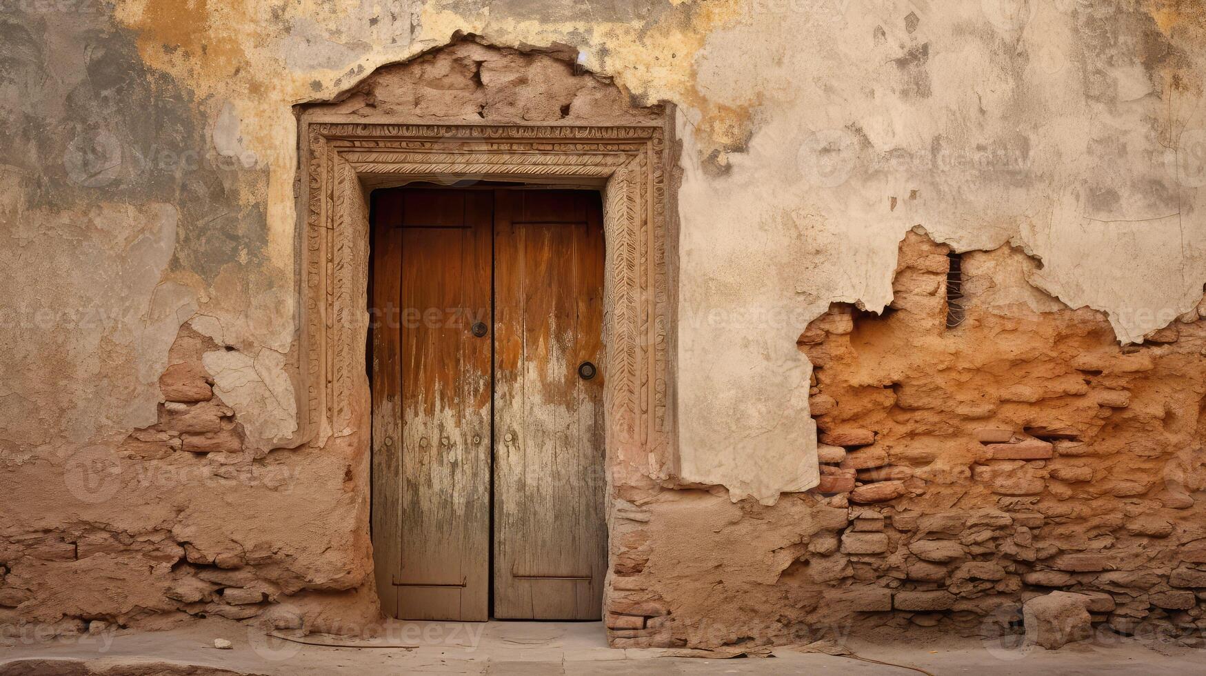 ancient moroccan door photo