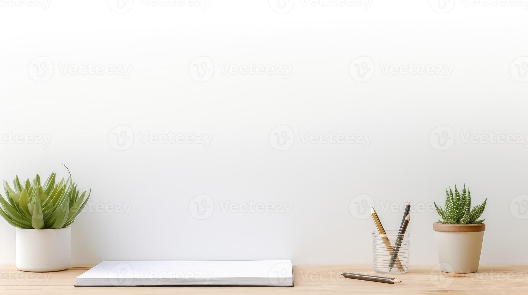 desk white notebook photo