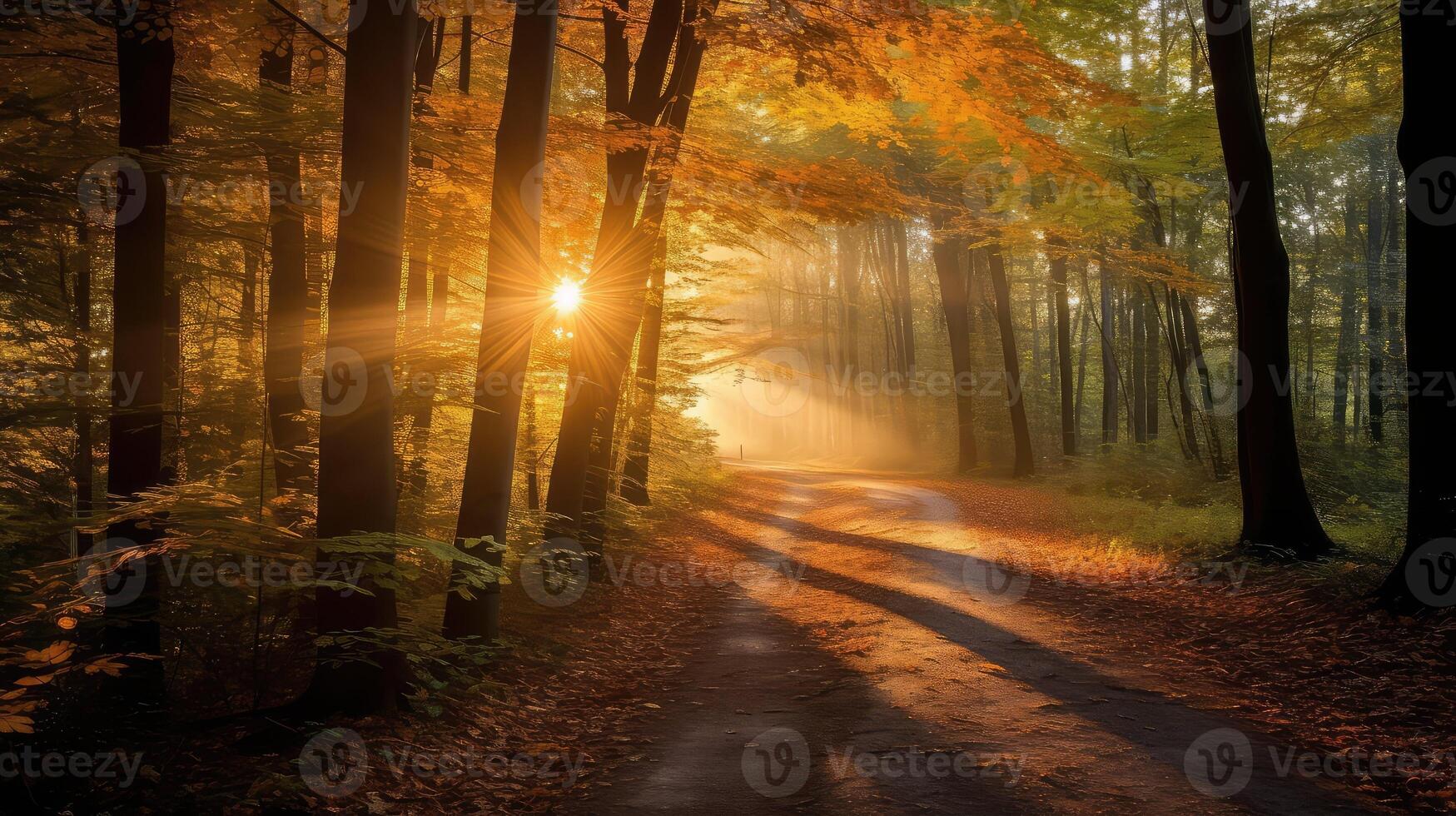 leaves yellow lens flare photo