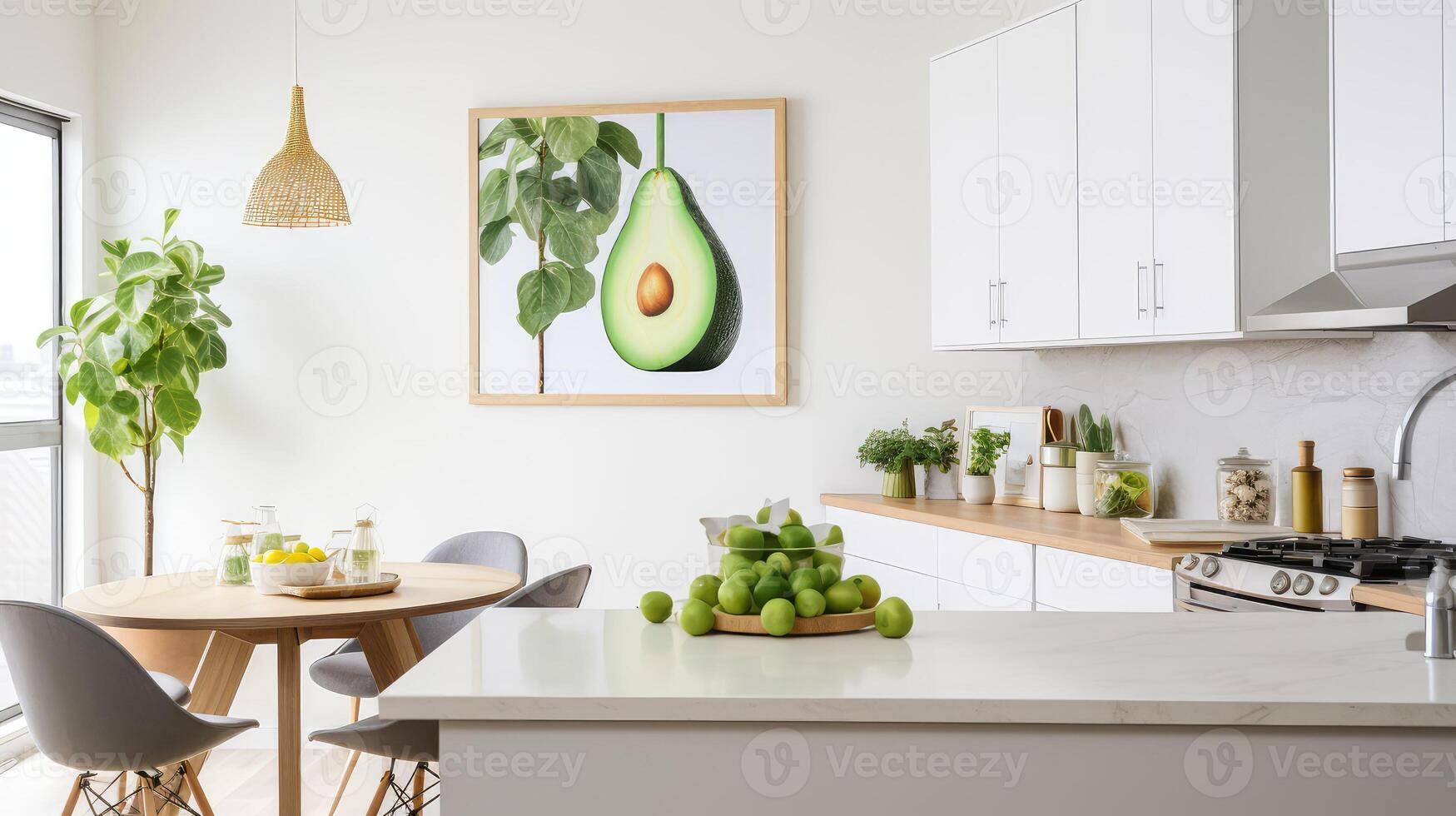 canvas avocado white photo