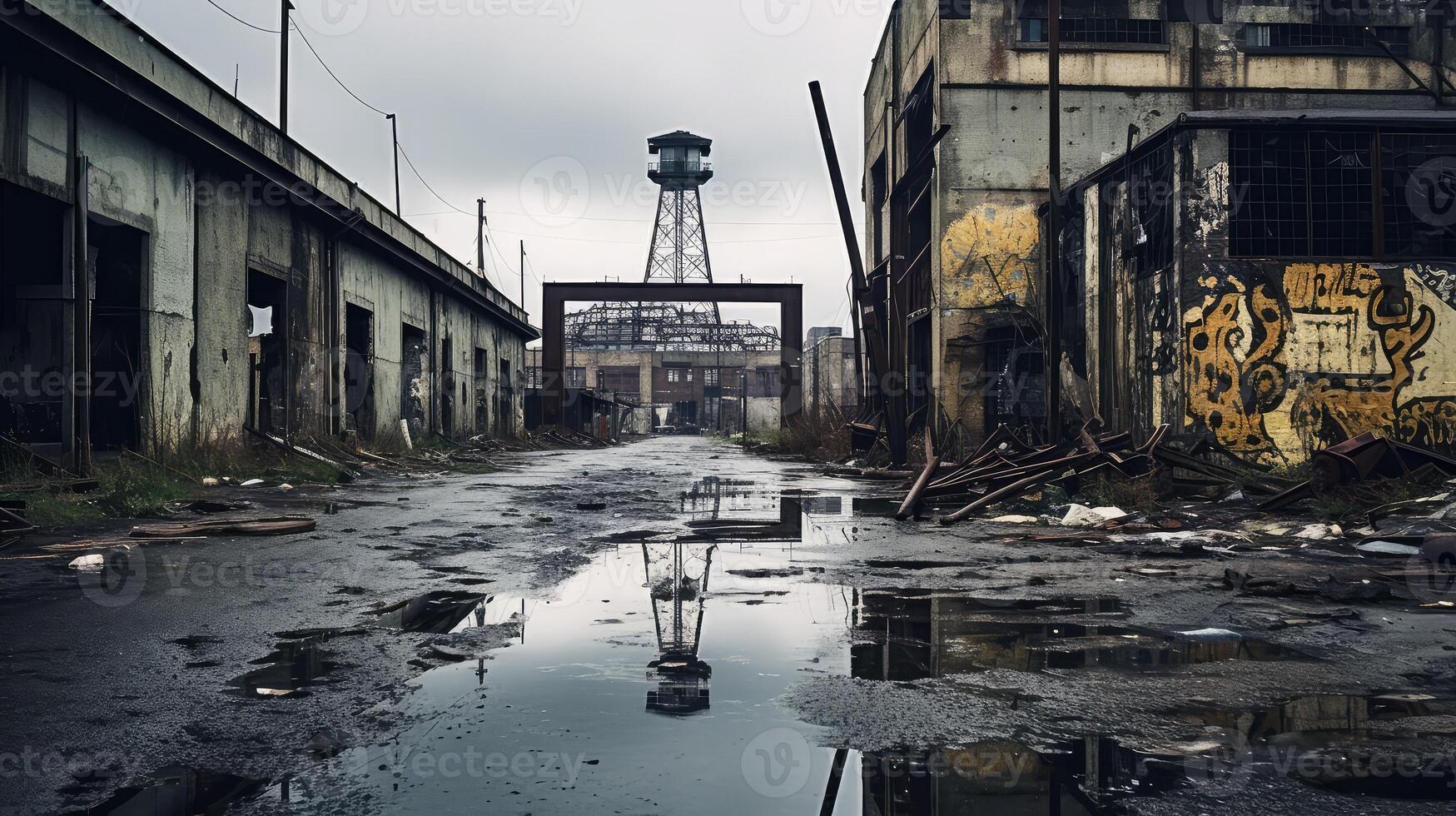 rusted dark city photo